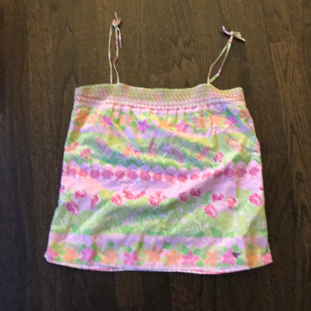 lilly pulitzer xs green tank top